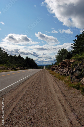 Highway along Mattawa River to the north of Algonquin Park
