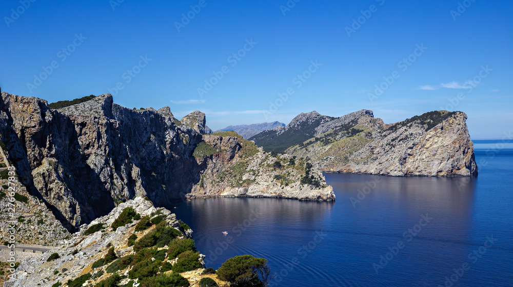 Scenic views of the famous Cape Formentor, Mallorca