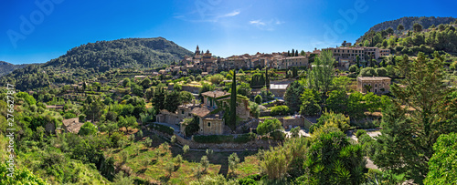 Panoramic view of the old town of Valldemossa in the mountains of the Tramuntana, Majorca photo