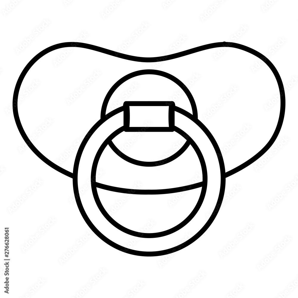 little baby pacifier accessory icon little baby pacifier accessory icon