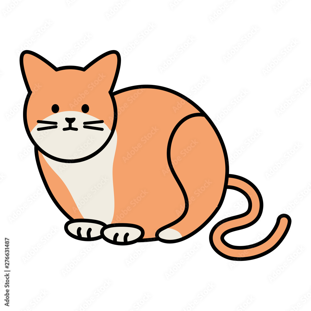 Fototapeta premium cute cat mascot adorable character