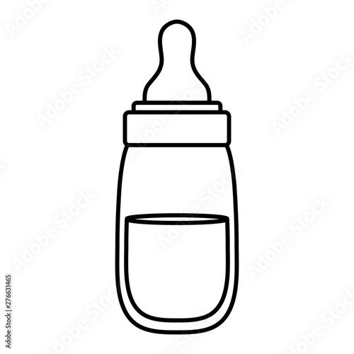 baby bottle milk accessory icon