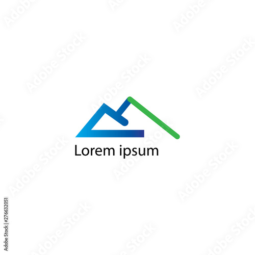 Mountain logo design vector illustrator. Abstarct design. modern design
