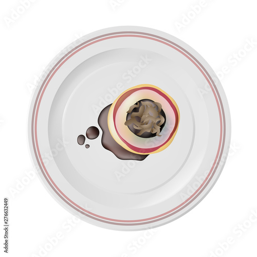 elegant food plated