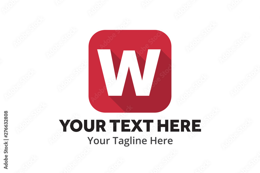 unique w alphabet simple logo creative design in flat style with color . w initial logo creative design for identity, community and business unique w alphabet simple logo creative design in flat style with color . w initial logo creative design for identity, community and business