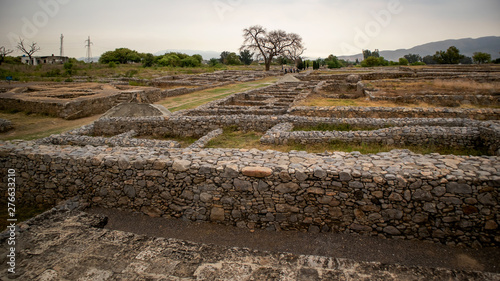 Ruins of the city of Sirkap, Taxila, Pakistan, built by the Greco-Bactrian King Demetrius around 180 BC. UNESCO World Heritage. photo