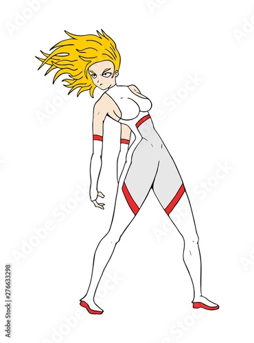 Powerful woman draw