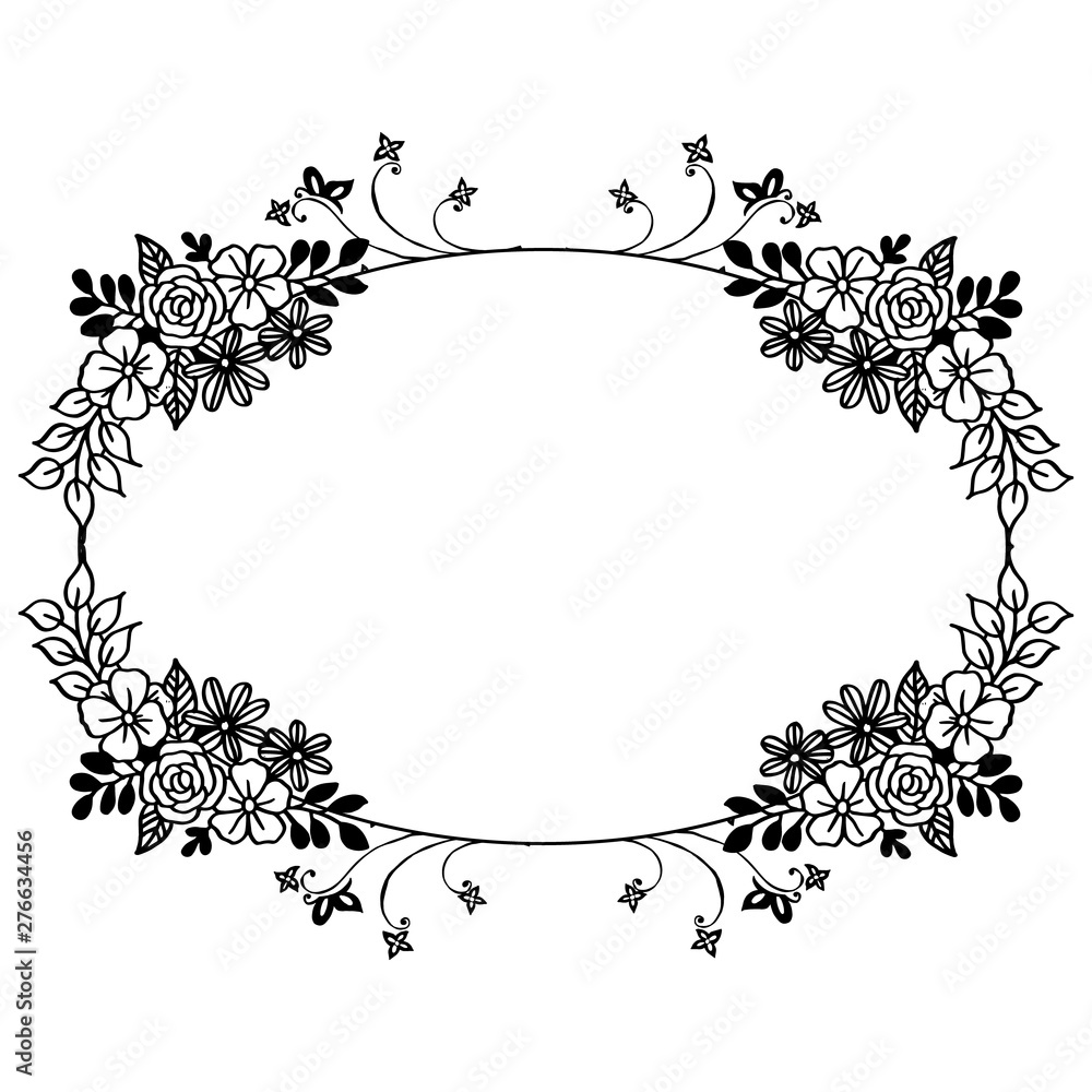 Vector illustration design of card for beauty of leaf floral frame Vector illustration design of card for beauty of leaf floral frame