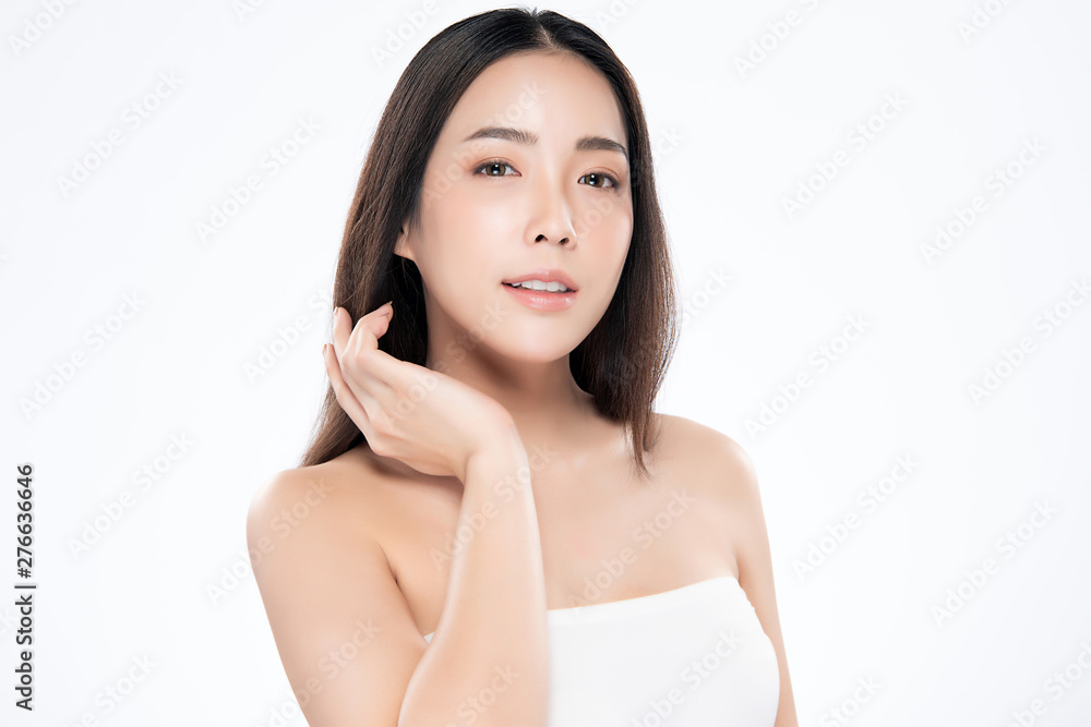 Beautiful Young Asian Woman with Clean Fresh Skin, Beautiful Young Asian Woman with Clean Fresh Skin,