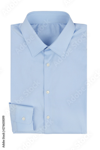 folded blue shirt
