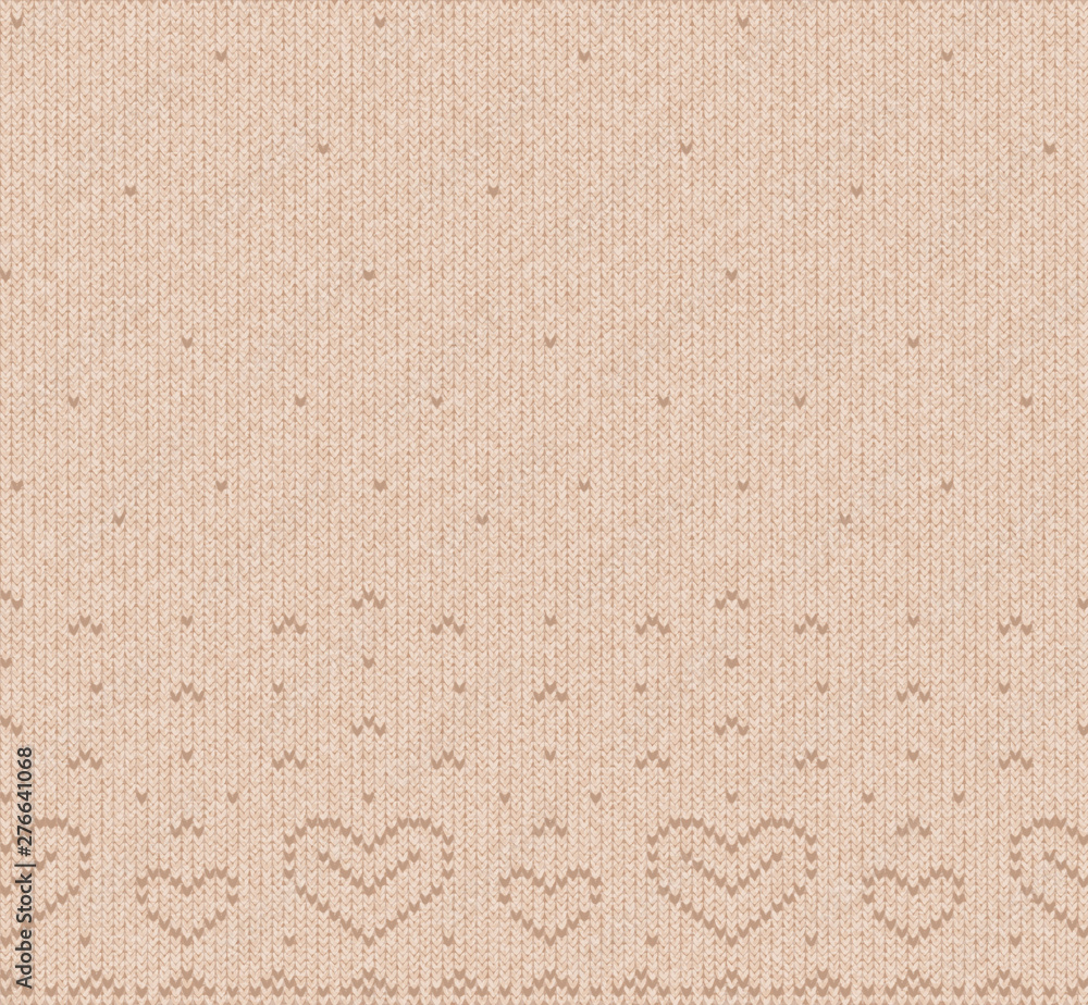 Fototapeta premium loving heart vector element isolated on light background. knitted, sweaters, design, website, background, banner, Wallpaper. the heart is a symbol of love. vector illustration.