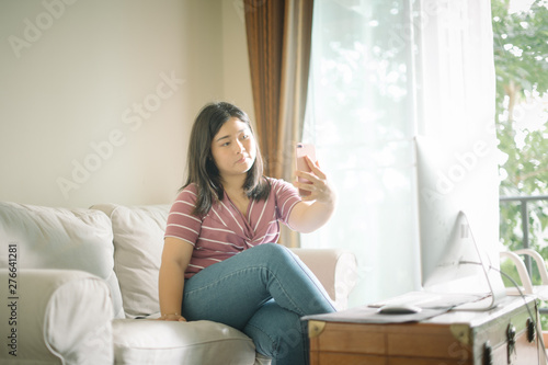 Woman traveler stay in high quality hotel room