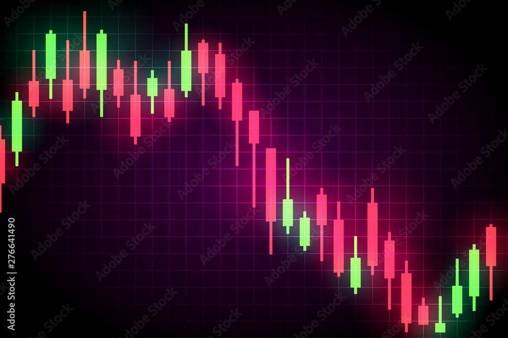 Candlestick chart, stock falls illustration. Candlestick chart, stock falls illustration.