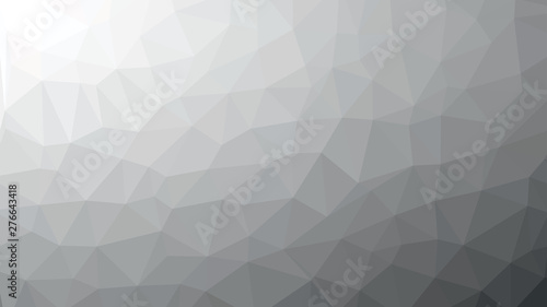 Fototapeta Naklejka Na Ścianę i Meble -  Black and White Abstract Low Poly Background. Geometric backdrop in Origami style with gradient. Textured pattern for your website.