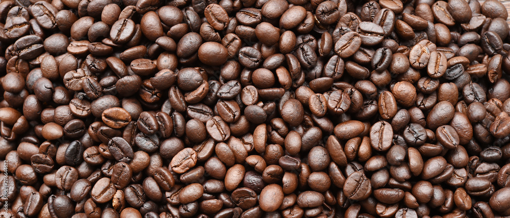 Close up of coffee beans for background Close up of coffee beans for background