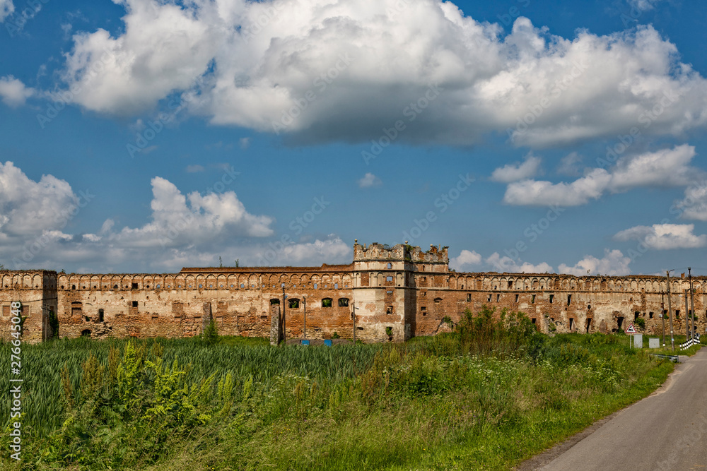 Fototapeta premium Ruins of ancient fortress. Stare Selo (Old village) Castle. Ukraine.
