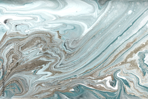 Marbling pattern. Golden powder marble liquid texture. © anya babii