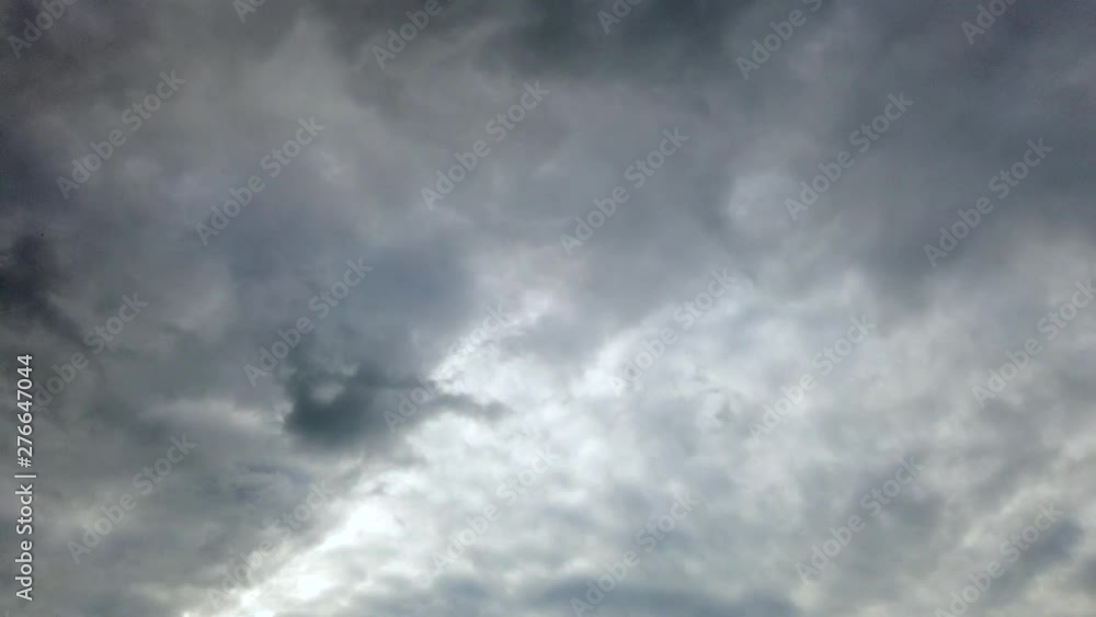 Grey sky with fast moving clouds. Motiontimelapse at the countryside in Germany. Grey sky with fast moving clouds. Motiontimelapse at the countryside in Germany.