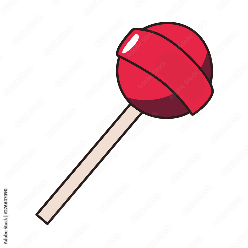 lollipop comic pop art on white background lollipop comic pop art on white background