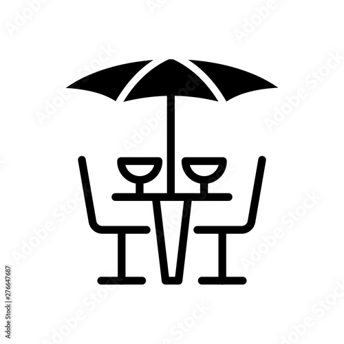 Cafe table symbol icon vector illustration