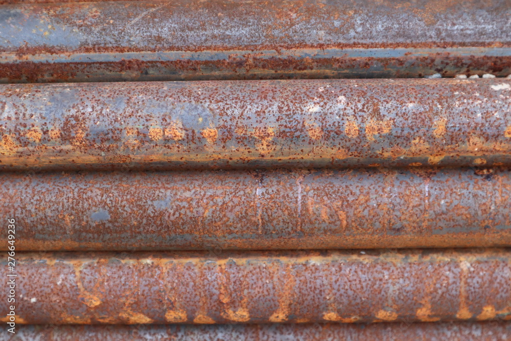 rusty Steel pipe metal background rusty Steel pipe metal background