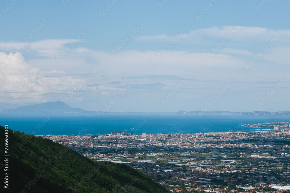 Panoramic view of Corbara city, Provice of Salermo, Region Campania, Amalfi Coast, Italy