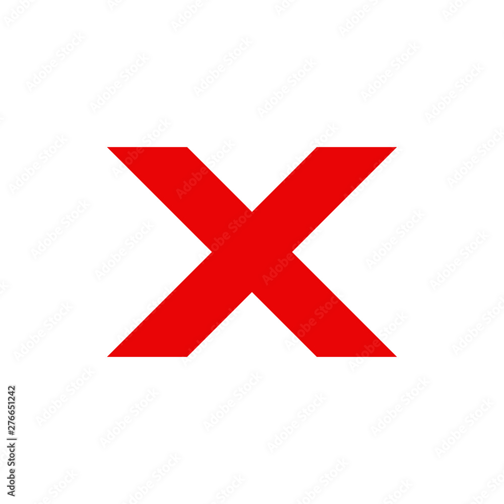 Cross and Check mark symbol icon vector Cross and Check mark symbol icon vector