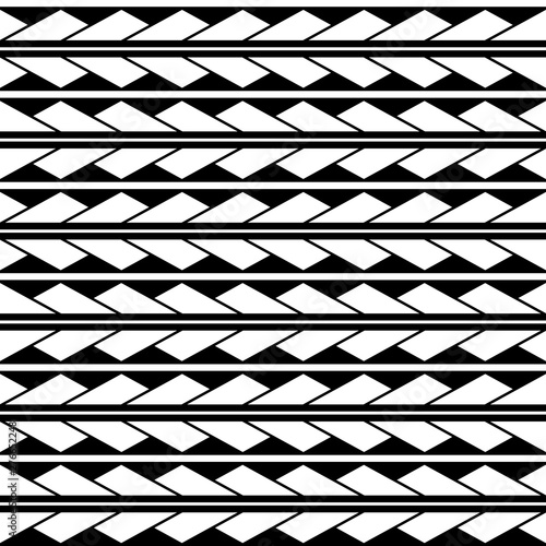 Vector seamless triangles pattern ornament maori, ethnic, japan style. Modern style texture. Monochrome geometric background. 