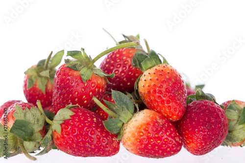  Strawberry on white background