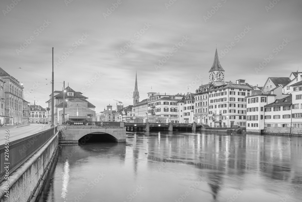 Cityscape of downtown Zurich in Switzerland