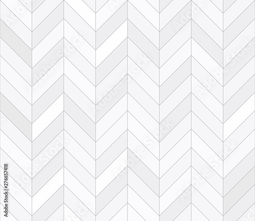 White tiles, seamless pattern, chevron. Vector illustration photo
