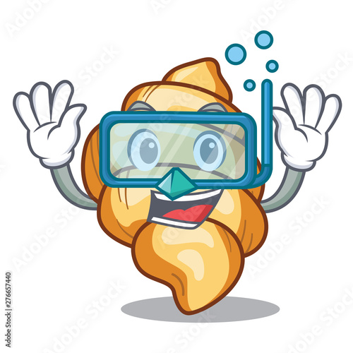 Diving gnocchi pasta above wooden cartoon table