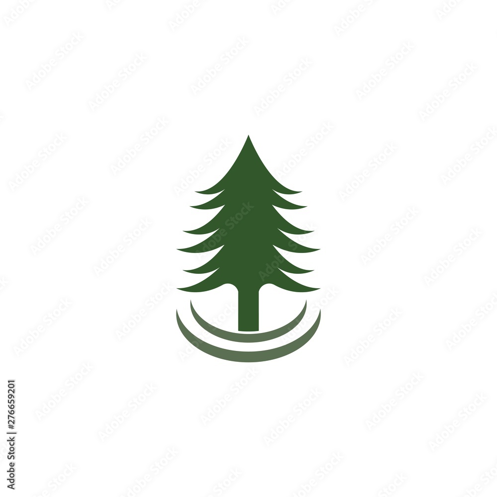 Fototapeta premium pine logo template icon design