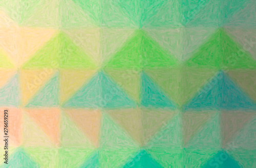 Abstract illustration of green, yellow Impasto background