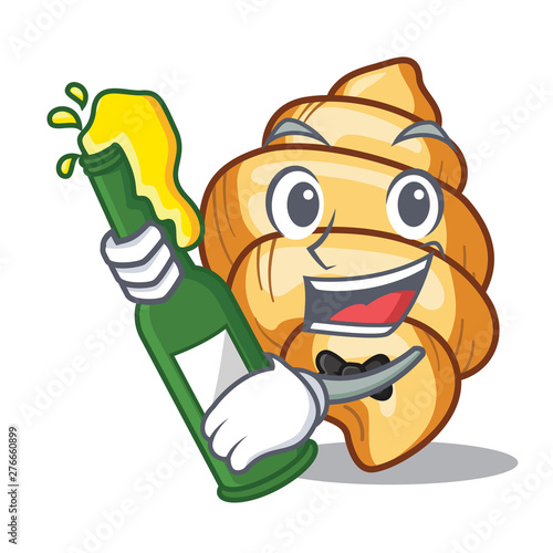 With beer pasta gnocchi on the a cartoon