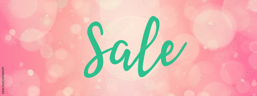 Sale - text on modern illustrated background