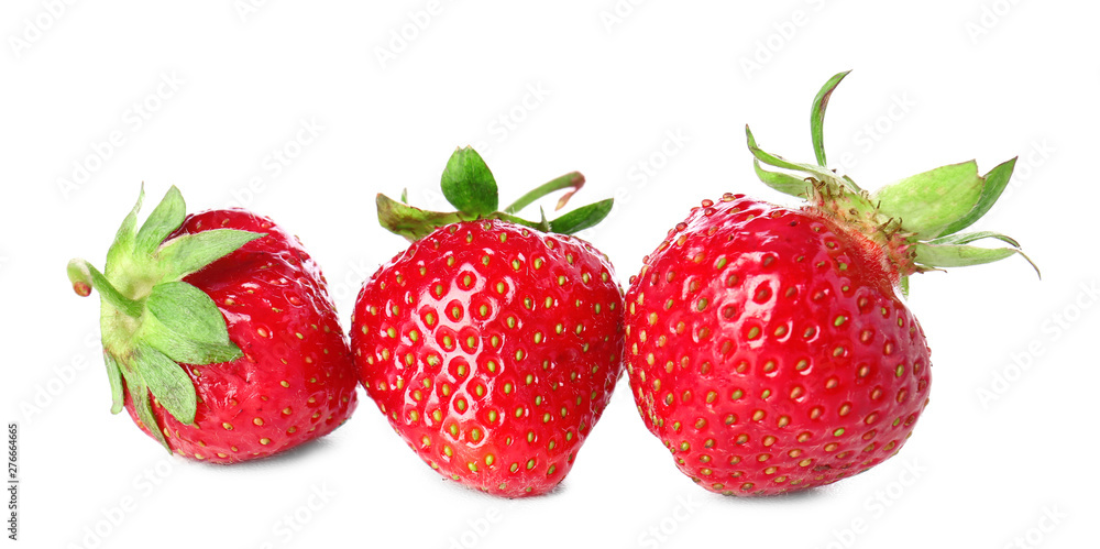 Tasty ripe strawberry on white background Tasty ripe strawberry on white background