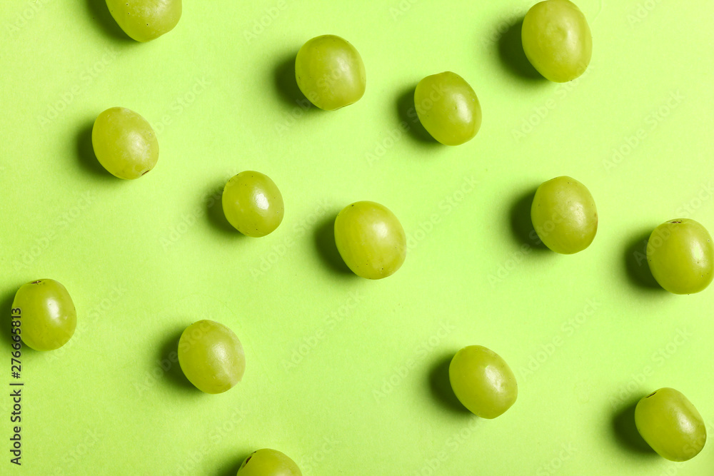 Many sweet grapes on color background Many sweet grapes on color background