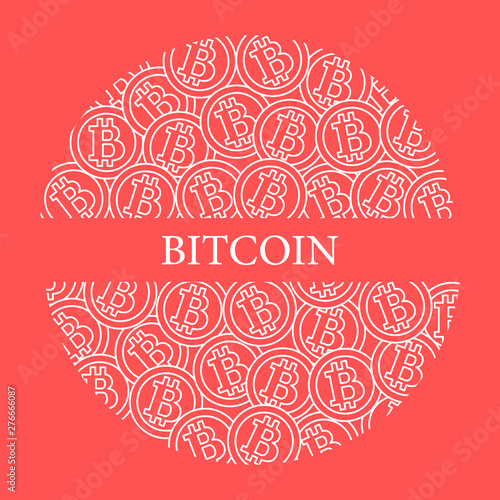 Bitcoins. Digital currency. Blockchain technology.