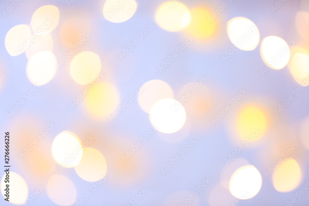 Fototapeta premium Blurred lights on light background