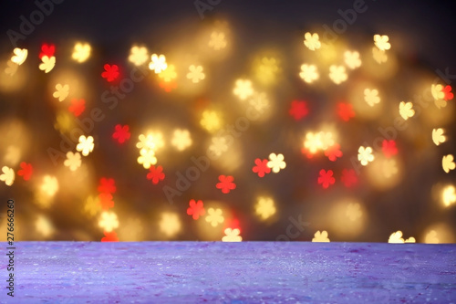Flower shaped bokeh lights ...