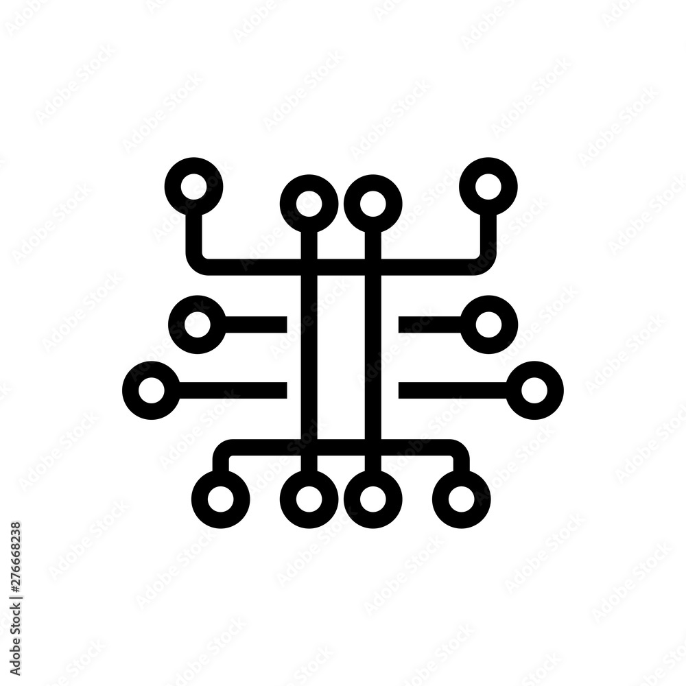 Circuit symbol icon vector illustration Circuit symbol icon vector illustration