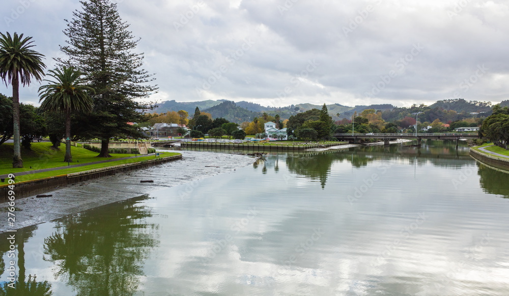The Turanganui River is a river in the city of Gisborne, New Zealand. Formed by the confluence of the Taruheru River and the Waimata River