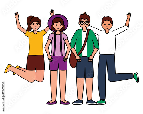happy young people