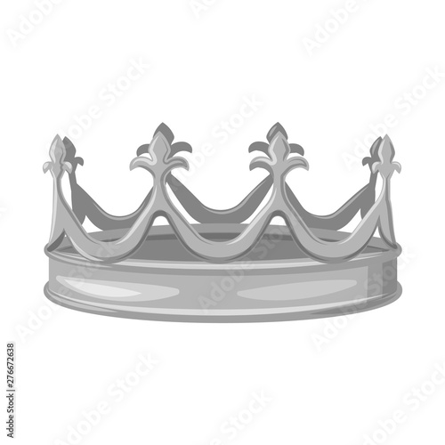 Vector illustration of jewel and vip icon. Set of jewel and nobility stock symbol for web.