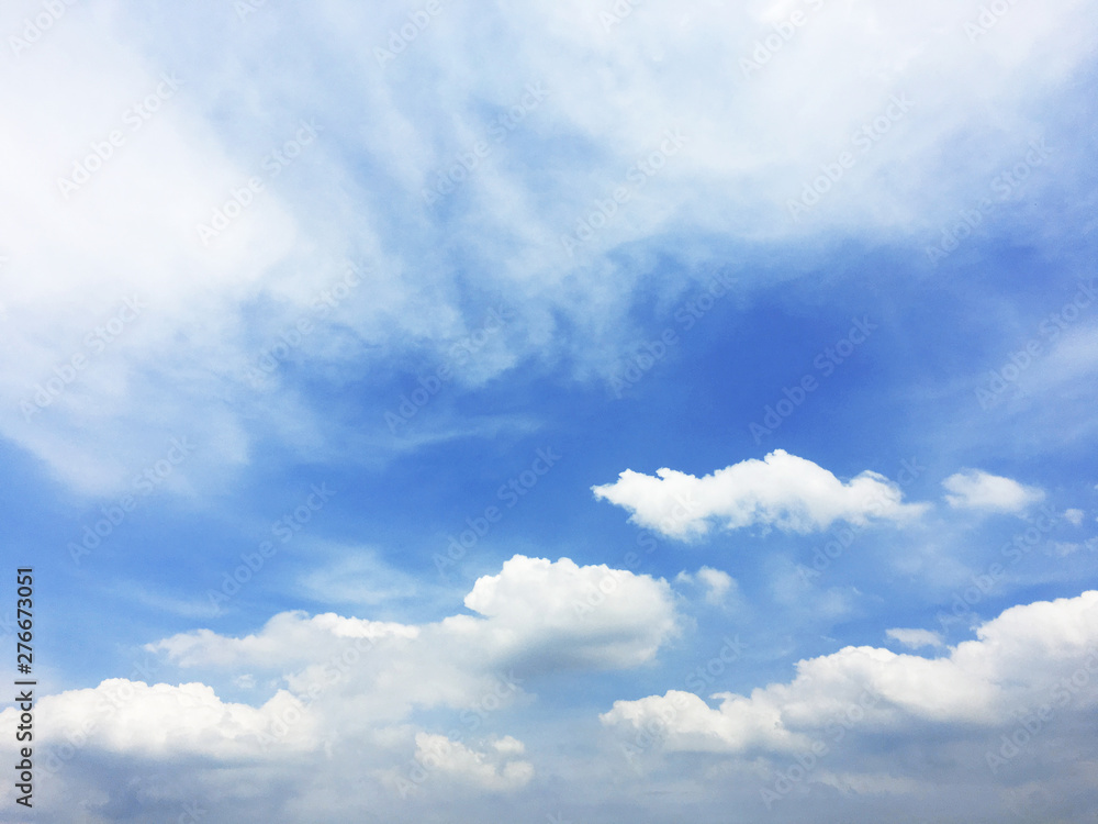 White clouds and blue sky background White clouds and blue sky background