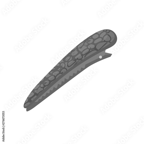 Isolated object of clip and hairpins logo. Collection of clip and pins stock vector illustration.
