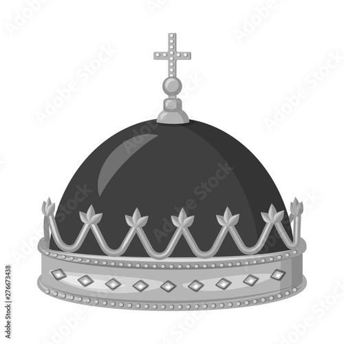 Isolated object of jewel and vip logo. Set of jewel and nobility vector icon for stock.