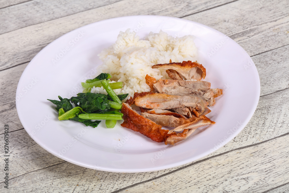 Rice with roasted duck breast Rice with roasted duck breast