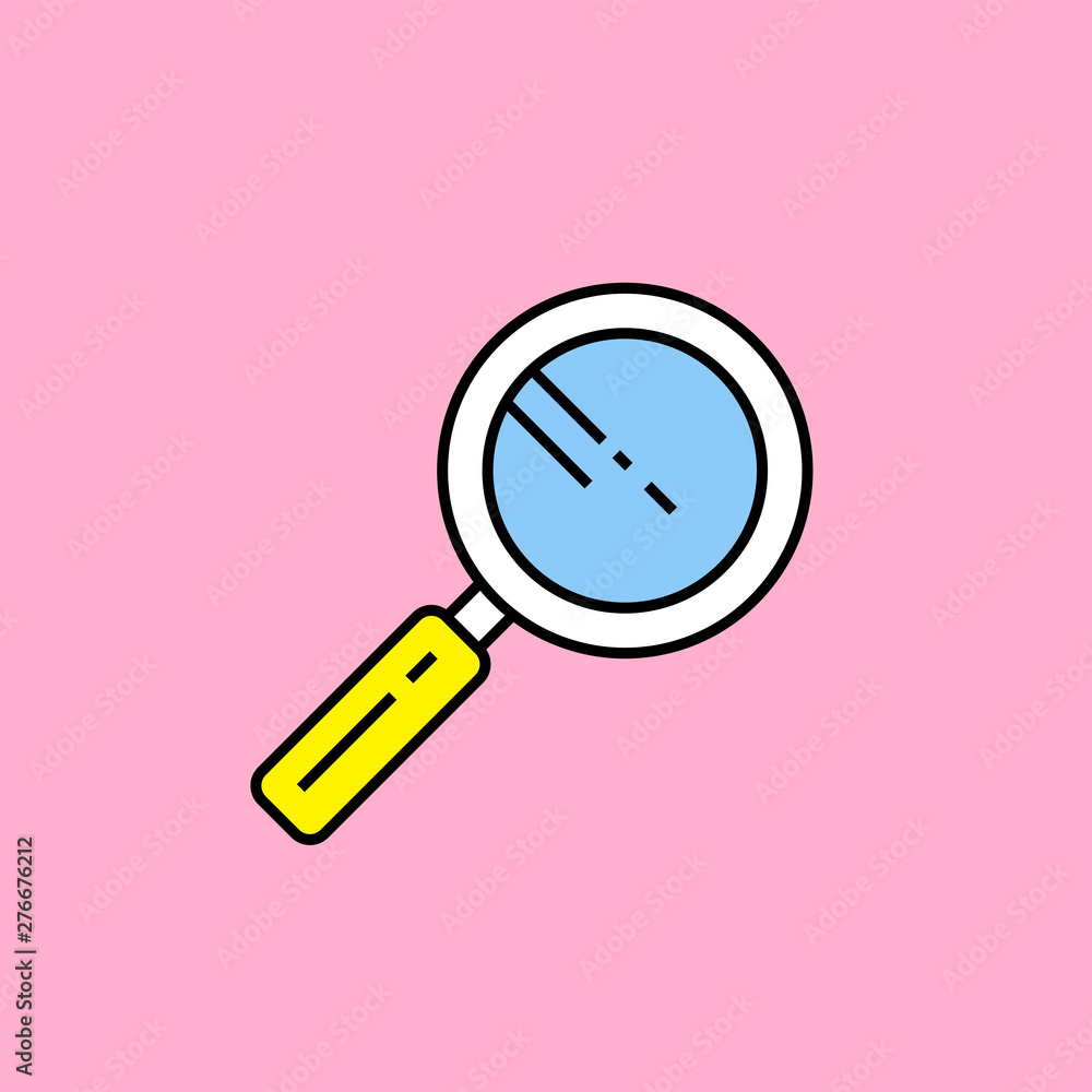 Small Magnifying Glass On Light Background Search Symbol Stock Photo -  Download Image Now - iStock